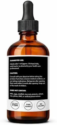 Peakright authentic USA import liquid drops bottle nutritional label view