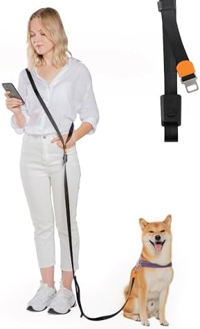 SVD.PET versatile dog leash showing waist attachment style