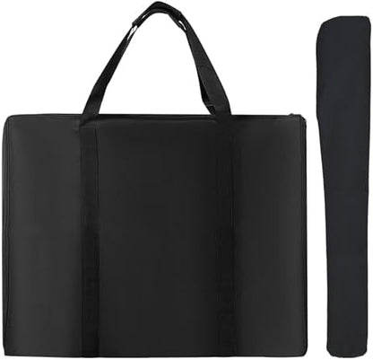 LWFCOEE pet fence travel case opened flat showing 270 degree U-shaped zipper design.