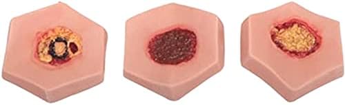 Washable PVC pressure sore simulator for nursing college training.