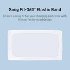 Dms Protector 2 pack changing pad protector elastic border detail