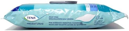 Tena incontinence wipes moisture enriched label