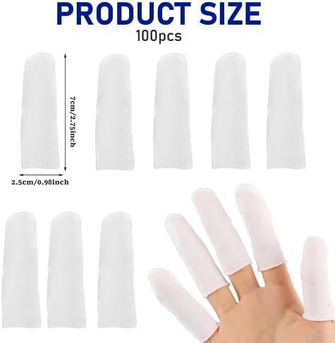 Mozeat Lens sweat absorbing cotton fingertips protector for precision crafting