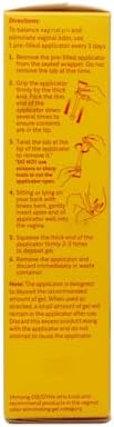 RepHresh vaginal gel application instructions and safety information
