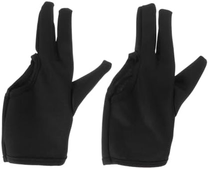 Black high temperature resistant barber gloves displayed in a pair for salon use.