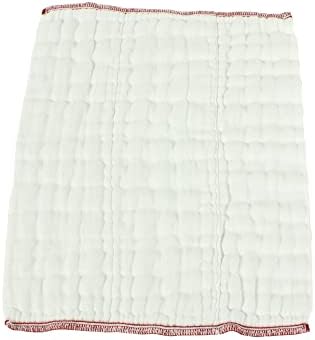 OsoCozy pure cotton reusable nappy opened flat to show the reinforced stitching and panels