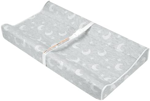 BBjixiang contoured changing pad with moon and star pattern