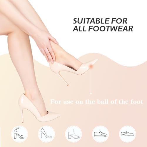 Soft medical grade silicone cushions for metatarsalgia and foot support.