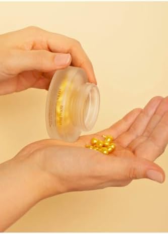 Jafra skincare product presentation featuring 60 count capsules