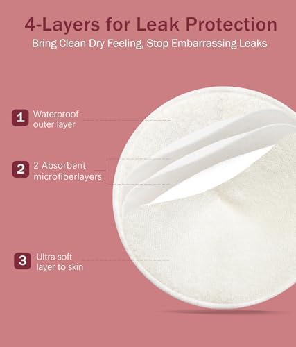 HieoAnir breast pads inside laundry mesh bag