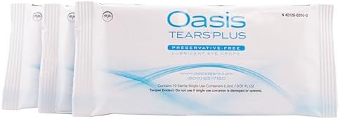 Oasis Medical brand lubricant eye drops for moderate to severe dry eye symptoms.