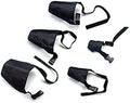 Ewinever adjustable breathable dog muzzles front view of five piece pack