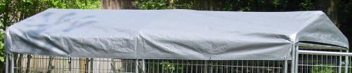 Lucky Dog galvanized steel roof frame assembly illustrating the quick connect technology structure before the fabric cover is attached.