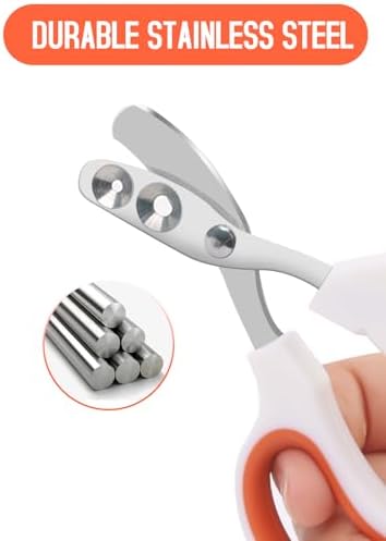 Side profile of Engorgio orange lizard nail clipper showing precision alignment.