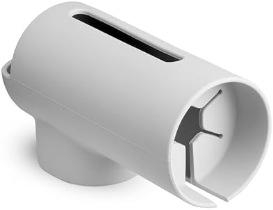 Munchkin silicone bathtub guard installed securely over a metal faucet spout.