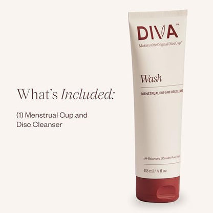 DIVA plant-based menstrual disc and cup wash for period hygiene