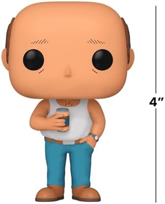 Close up side profile view of King of the Hill Bill Dauterive pop figure