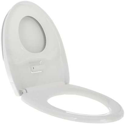 Close up of the secure wiggle free mounting hardware on the Nuby family toilet seat fixture