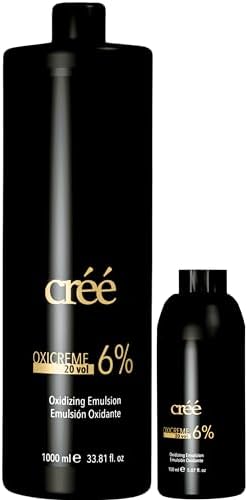 Close up of CrÃ©Ã© Oxicreme Developer label