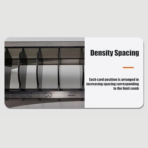 Luxylei plastic storage case organizer for electric clippers showing close up of the ten separate slots