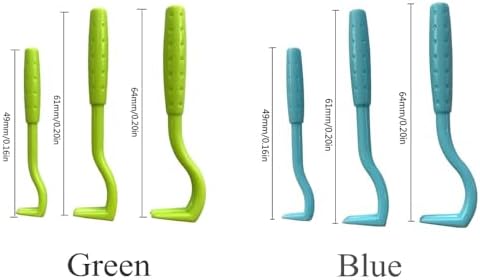 Blue plastic tick picker set for professional pet grooming