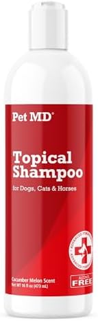 Pet MD medicated pet shampoo for cats dogs and horses