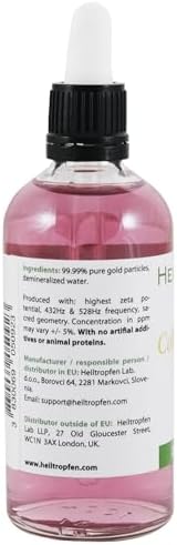 Heiltropfen Colloidal Gold 10 ppm travel tube and bottle