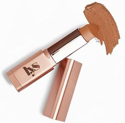 LYS Beauty cream bronzer stick showing the rich pigment formulation for medium skin tones.