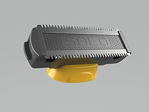 Close up of titanium coated trimmer blade head