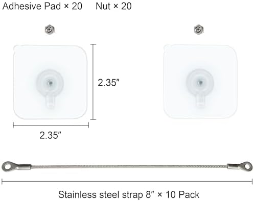 Furniture anchor kit components for child and pet safety
