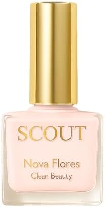 Nail strengthener ridge filler polish bottle with professional fan-shaped application brush