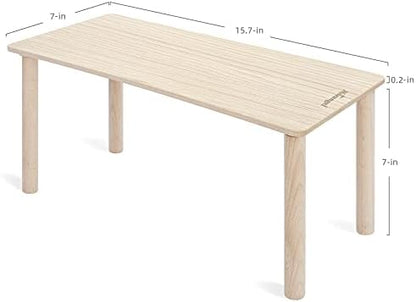 Niteangel Hamster Play Wooden Platform for Dwarf Syrian Hamsters Gerbils Mice Degus or Other Small Pets (Rectange - 7'' Height, Burlywood) - Image 7