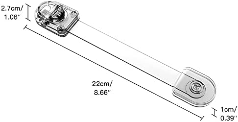 Damage free acrylic adhesive tape backing on the EUDEMON baby proofing lock.