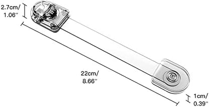 Damage free acrylic adhesive tape backing on the EUDEMON baby proofing lock.