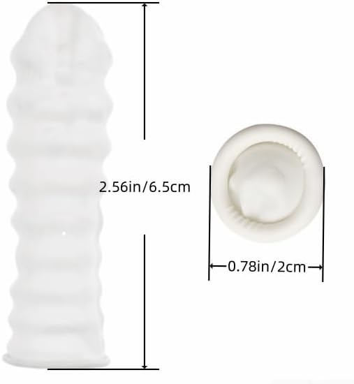 White anti static disposable finger covers spread out