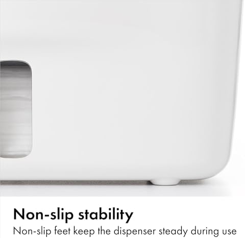 Side view of OXO Tot Perfect Pull Wipes Dispenser Gray