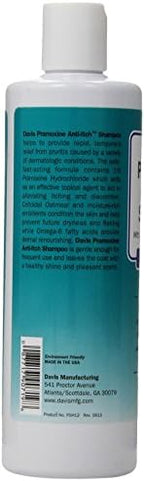 Davis manufacturing veterinary formula shampoo bottle side profile