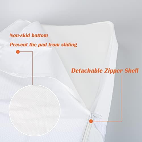 Bbjixiang white quilted baby diaper changing pad surface