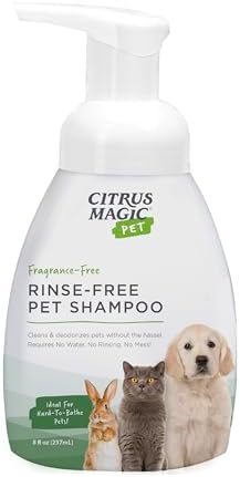 Citrus Magic waterless pet shampoo pump top mechanism detail