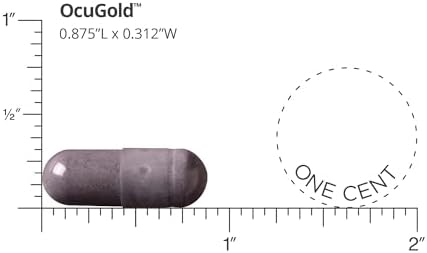 Doctors' Preferred OcuGold 30 vegan capsules bottle angled view
