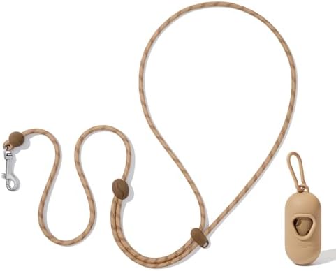 Vetreska adjustable rope leash worn as a crossbody walking belt