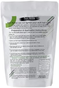 Triple-sifted henna powder for easy hair dye application