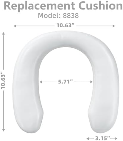 SKYROKU 2cm thick soft padded toilet seat cover close up material detail