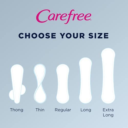 Side view of Carefree panty liners packaging showing the Qwik-Dry core benefits.