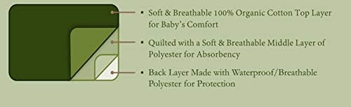 TL Care changing table protector pads 2 pack folded in natural color