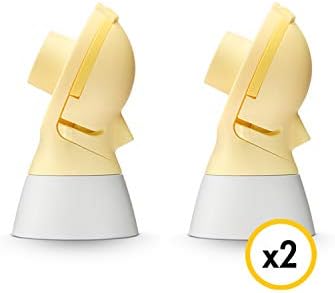 Imported Medela pump accessory pack showing closed system silicone membrane placement