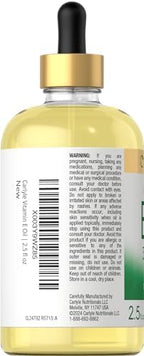 Carlyle Vitamin E Oil supplement facts label
