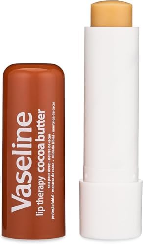 Close up of Vaseline Lip Therapy Cocoa Butter stick packaging