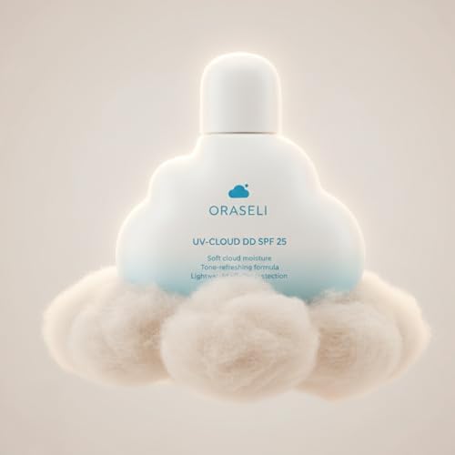 Vaseline Oraseli UV-Cloud DD Moisturizer cloud-shaped bottle angle view