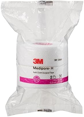 3M Medipore H soft cloth surgical tape rolls showing perforated easy tear design